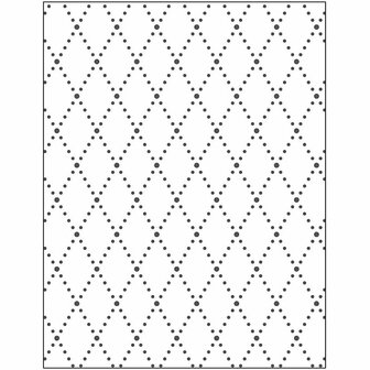 Embossing Folder , ruiten, afm 11x14 cm, dikte 2 mm, 1 stuk