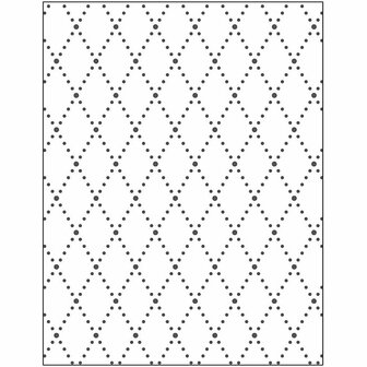 Embossing Folder , ruiten, afm 11x14 cm, dikte 2 mm, 1 stuk