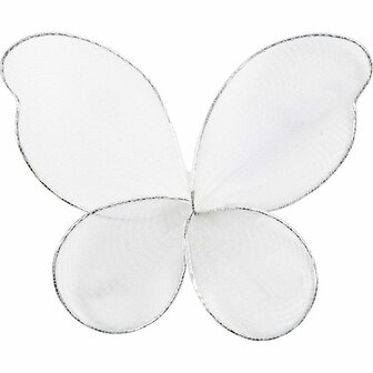 Engelen Vleugels - Vleugels voor Engelen en Vlinders - Decoratie DIY - Lichtgewicht - Wit Transparant - 5,5x4,5 cm - Creotime - 30 stuks