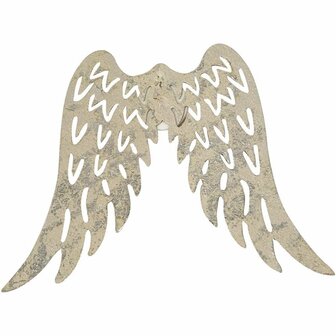 Engelenvleugels Metaal - Metallic Parelmoer Vleugels - DIY Vleugels voor Decoratie - Creatieve Metalen Engelenvleugels - Vleugels voor Home Decor - 7,5x6 cm - 5 Stuks