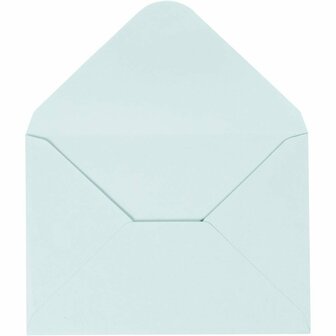 Envelop, lichtblauw, afmeting envelop 11,5x16 cm, 110 gr, 10 stuk/ 1 doos