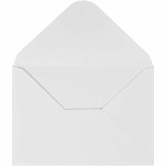 Envelop, wit, afmeting envelop 11,5x16 cm, 110 gr, 10 stuk/ 1 doos