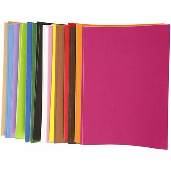 EVA Foam Diverse Kleuren - Knutselfoam - Foam Rubber - Foam Vellen - Schuimrubber - A4 - 21 x 29,7 cm - 2mm - 30 Vellen