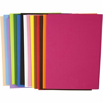 EVA Foam Diverse Kleuren - Knutselfoam - Foam Rubber - Foam Vellen - Schuimrubber - A4 - 21 x 29,7 cm - 2mm - 30 Vellen