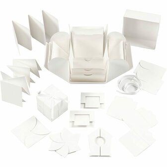 Explosion Box - DIY Verrassingsdoos - Creatieve Geschenkbox met Decoraties - Unieke Cadeauverpakking - Perfect voor Verjaardagen, Bruiloften, Valentijn &amp; Speciale Gelegenheden