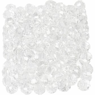 Facet Kralen - Kristallen Kralen - Doorzichtige Kralen - DIY Sieraden - Geslepen Kralen - 3x4mm Kralen - Hobby Kralen - Kralen Voor Decoratie - Kralen Voor Sieraden Maken - 100 Stuks