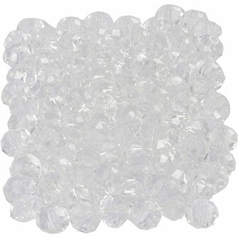 Facet Kralen - Kristalheldere Luxe Kralen - DIY Sieraden Accessoires - Glas Kralen voor Creatieve Handwerk Projecten - Perfect voor Mode, Knutselen &amp; Decoratie