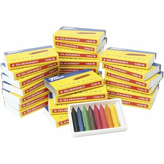 Oliekrijt - Verschillende Kleuren - Oliepastel - Oliekrijtjes - Waxpastels - Vette Krijtjes - Kleuren - Tekenen - Schilderen - Filia Oil Pastels- Goede Kwaliteit - Goede Lichtvastheid - 225 Stuks