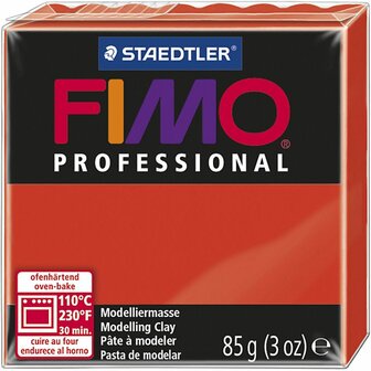 FIMO&reg; Professional, rood, 85 gr/ 1 doos