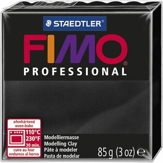 FIMO&reg; Professional, zwart, 85 gr/ 1 doos