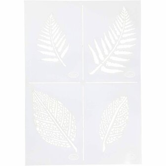 Flexibel Sjabloon - Bladeren Sjabloon - DIY Sjablonen - A4 Formaat Sjabloon - Hobby Sjablonen - Creatief Werk Sjabloon - Decoratief Sjabloon - Bladeren Voor Knutselen - 210x297mm / 1 Stuk