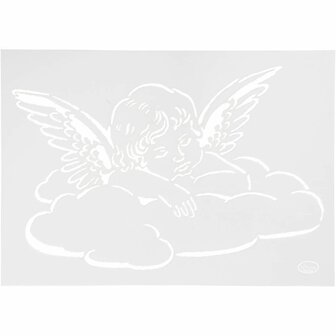 Flexibel sjabloon, engel, A4, 210x297 mm, 1 stuk