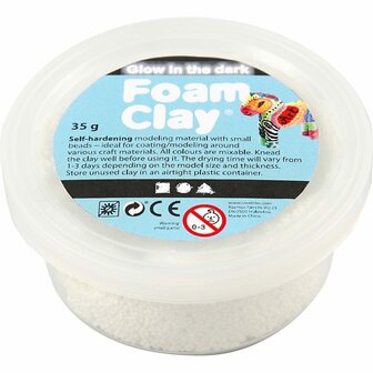 Foam Clay&reg;, glow in the dark, 35 gr/ 1 Doosje