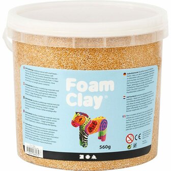 Foam Clay&reg;, goud, metallic, 560 gr/ 1 emmer