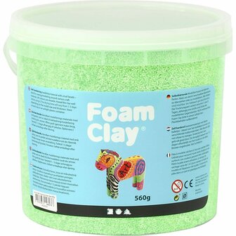 Foam Clay&reg;, neon groen, 560 gr/ 1 emmer