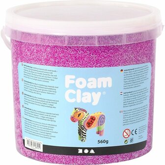 Foam Clay&reg;, neon paars, 560 gr/ 1 emmer