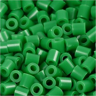 Foto kralen, groen (16), afm 5x5 mm, gatgrootte 2,5 mm, medium, 1100 stuk/ 1 doos