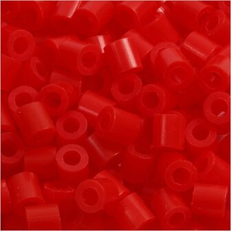 Foto kralen, lichtrood (19), afm 5x5 mm, gatgrootte 2,5 mm, medium, 1100 stuk/ 1 doos