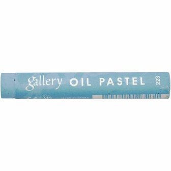 Gallery Oliepastels Premium, turquoiseblauw (223), L: 7 cm, dikte 11 mm, 6 stuk/ 1 doos