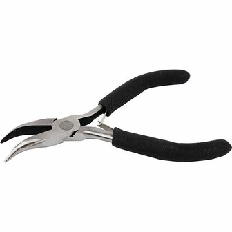Sieradentang - Gebogen Platbektang - Soft Grip DIY Tang Voor Sieraden Maken - Professionele Afwerking - Sieraden Accessoires - Tangenset - Precisietang