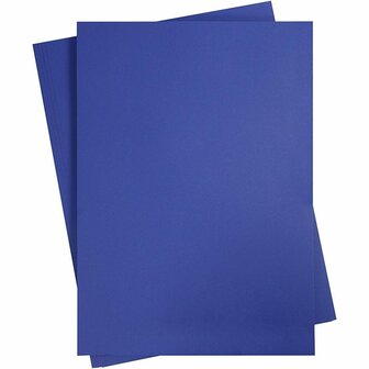 Blauw Karton 180 Grams - Blauw A2 Karton - Hobbykarton - Stevig Blauw Papier - A2 Blauw Papier 180 grams - Knutselpapier Knutselkarton - Koningsblauw - 42 x 60 cm - A2 - 10 Vellen