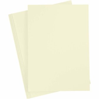 Geel Karton 210 Grams - Pastelgeel A4 Karton - Hobbykarton - Stevig Papier - A4 Papier 210 grams - Knutselkarton Creatief Papier - 21x29,7 cm - A4 - 10 Vellen