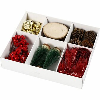 Geschenkverpakking set, ouderwets, 6 div/ 1 doos