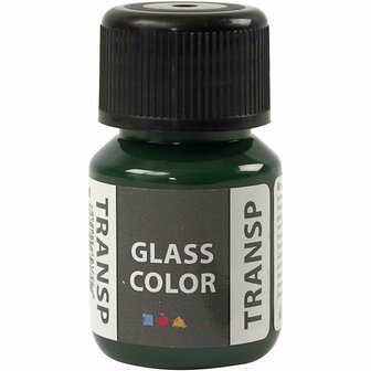 Glas- &amp; Porseleinverf - Groen Transparant - Glaslak &amp; Keramiekverf - Acryl Verf voor Glas, Servies &amp; Aardewerk - Verf Voor Glas - Verf Voor Porselein - 30ml