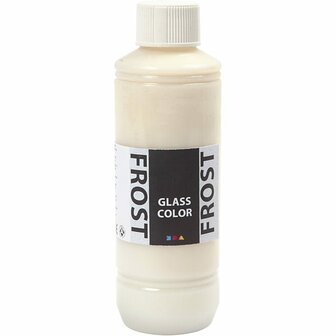Glasverf  Frost Effect Porseleinverf  Ovenbakken Waterbasis Verf  Handafwasbestendig En Duurzaam  Perfect Voor DIY Creatieve Glasprojecten  250 ml.