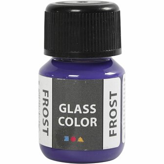Glasverf en Porseleinverf in Violet met Frost Effect  Waterbasis Verf voor Glas en Porselein 30ml  Perfect voor Unieke Decoraties en Creatieve Projecten