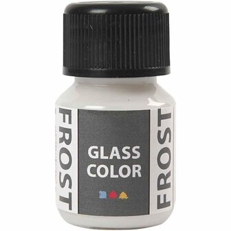 Glasverf - Porseleinverf -  wit - Glass Color Frost - 30ml
