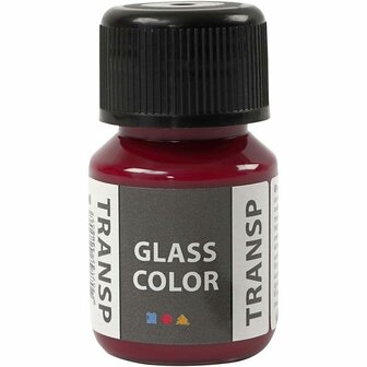 Glasverf - Roze Transparante Porseleinverf - Creotime Glass Color - DIY Creatieve Hobby Verf Voor Glas en Porselein - Glas Decoratie - DIY Glasverf - Hobbyverf - Inhoud 30 ml