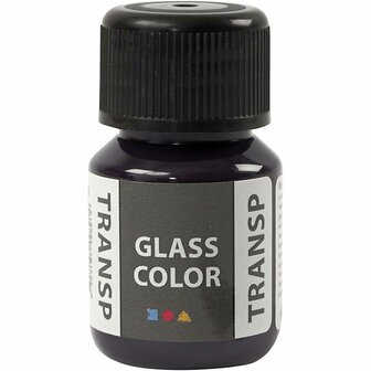 Glasverf en Porseleinverf - Transparant Violet - 30ml - Waterbasis - Vaatwasserbestendig na Afbakken - Perfect voor DIY-projecten - Decoratieve Verf voor Glas en Porselein - Creatieve Kunst en Handwer