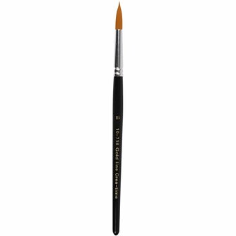 Gold Line Acryl Penselen - Allround Penselen - Nylon Synthetisch Haar - Set van 6 - Voor Dunne en Dikke Verf