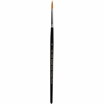 Gold Line penselen, afm 8, L: 18,5 cm, B: 3 mm, rond, 12 stuk