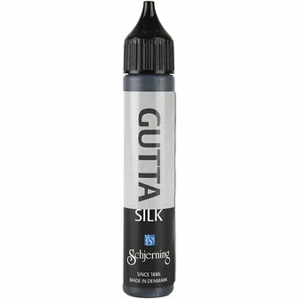 Creotime Gutta Antiek Zwart - Textielverf Voor Zijde - Kleding Verf - Verf Voor Textiel - DIY Stoffen Verven - Permanente Textielverf - Fijne Lijnverf - 30 ml - 1 Stuk