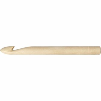 Haaknaald 20 - Grote Haaknaald van Berkenhout - Gelakt Hout - Lengte 23 cm - 1 Stuk