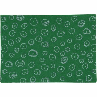 Hobbyvilt, groen, A4, 210x297 mm, dikte 1 mm, 10 vel/ 1 doos