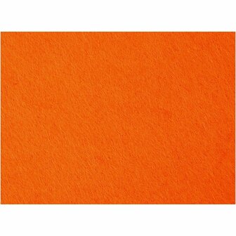 Vilt - Hobbyvilt - Oranje - DIY Vilt Voor Naaien En Decoratie - Creatieve Hobby Materialen - Stevig &amp; Kwalitatief Vilt - Formaat 42x60 cm - Dikte 3 mm
