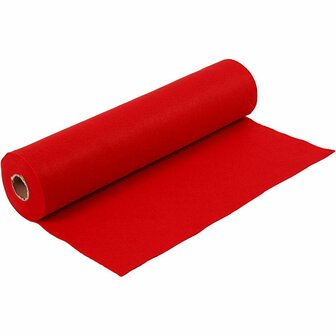 Vilt - Rood Hobbyvilt - DIY Rol Textiel - Voor Decoratie En Knutselprojecten - Breedte 45cm - Dikte 1,5mm - Gewicht 180-200 Gram - Rol Van 5 Meter