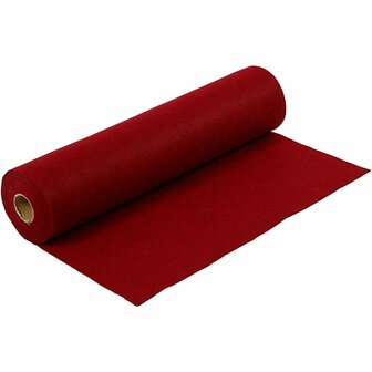 Vilt - Hobbyvilt - Rood Gemelleerd - DIY - Hobby &amp; Naai Projecten - Breedte: 45cm - Dikte: 1,5mm - 180-200 gram - 5 mtr - 1 Rol