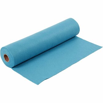 Turquoise Hobbyvilt - DIY Viltrol voor Creatieve Projecten en Naaiprojecten - Hoogwaardig en Stevig Vilt voor Knutselen en Decoreren - 1,5 mm Dik - Breedte 45 cm - 5 Meter Rol