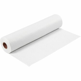 Vilt - Wit Hobbyvilt - DIY Decoratie Textiel - Rol Voor Knutselen En Naaien - Breedte 45cm - Lengte 5 Meter - Gewicht 180-200 Gram - Dikte 1,5mm