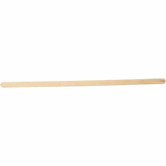 IJslollystokjes Hout - Knutselstokjes - DIY Houten Stokjes - Lange Houten Stokjes - Houten Roerstaafjes - Houten Lollystokjes - Modelbouw Stokjes - L 19 cm - B 6 mm - 30 Stuks
