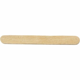 IJsstokjes - Houten Stokjes - Platte Houten Stokjes Voor Modelbouw, Knutselen &amp; DIY - Naturel - 5,5cm Lang - 6mm Breed - 50 Stuks Per Verpakking - Perfect Voor Creatieve Hobby&#039;s