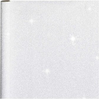 Inpakpapier - Zilver - Metallic Geschenkpapier - Decoratief Inpakpapier Voor Feestjes - Hobby Cadeaupapier - Breedte 50cm - 80gr - 3m / 1 Rol