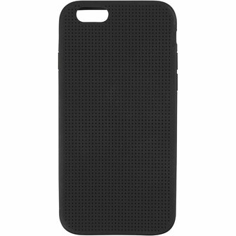 iPhone Hoes - Borduurbare Zwarte Hoes Voor iPhone 6/6S - DIY Telefoonhoes - Persoonlijk Ontwerp - Borduurbare Siliconen Hoes - Afmetingen 6,8x13,8 cm - Dikte 8 mm