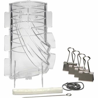 Kaarsen Gietvorm - Transparant Plastic DIY Kaarsen Mal - Geschikt Voor Kaarsen Maken - Warmtebestendig - Afmeting 170x50 mm - Lont nr. 18 - 1 stuk