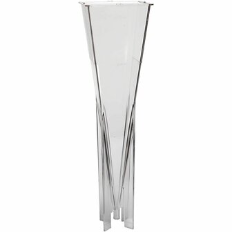 Kaarsen gietvorm - Pyramidevorm - DIY Kaarsen Gieten - Transparante Plastic Vorm - Stabiel Tijdens Het Gietproces - Geschikt Voor Lont 3x9 - Afmetingen 228x60mm - 1 Stuk