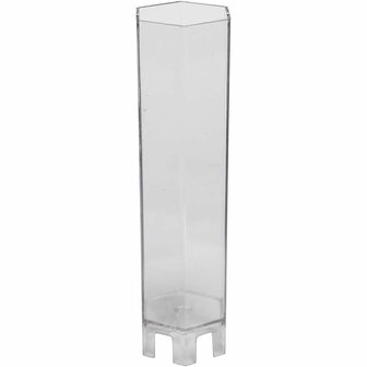 Kaarsen Gietvorm - Zeskantige DIY Kaars Mal - Decoratieve Gietvorm Voor Hobby Kaarsen Maken - Kaarsen Gieten - Kaarsen Accessoire - DIY Hobby - Afmetingen 170x53 mm - 1 stuk